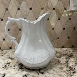Godinger White Porcelain Pitcher